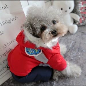 50% off sale! 4 leg XL SIZE pet clothes sports hoodie warm sweater jacket coat